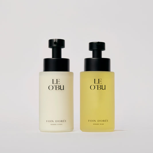 Foin d’Orée Sensory Wash & Lotion Set | 2 × 300 ml